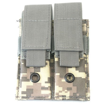 Подвійний подсумок для магазинів Molle Double Mag Pouch 6001 Сірий піксель