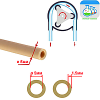 Шланг 8x5 мм Norprene (химстойкость высокая) для перистальтического насоса-дозатора