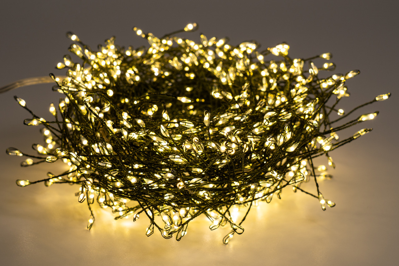 Світлодіодна гірлянда-нитка, 10 м, 900 л, теплий білий, мережа, IP44 ...