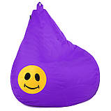 Крісло груша з Аплікацією TIA-SPORT, цвет Чорний - black, размер S - 90-60 см, фото 6