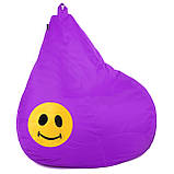 Крісло груша з Аплікацією TIA-SPORT, цвет Чорний - black, размер S - 90-60 см, фото 7