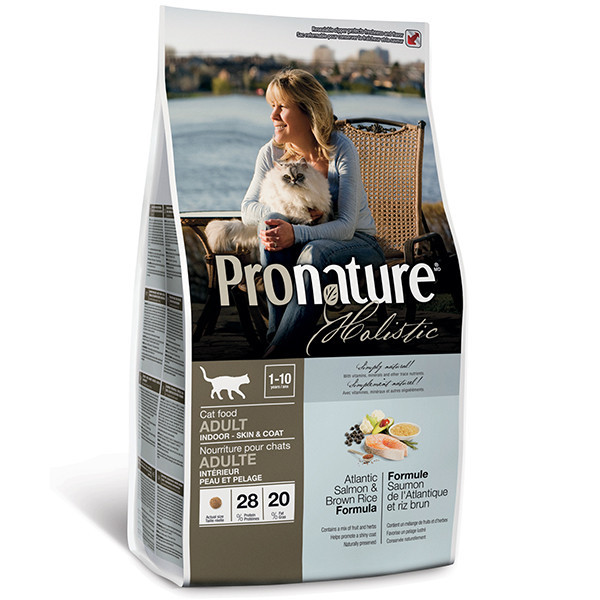 Pronature Holistic (Пронатюр Холістік) Atlantic Salmon & Brown Rice сухий корм для кішок 5.44 кг