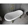 Біла ванна на золотих ніжках Mexen Retro 150 см, фото 3