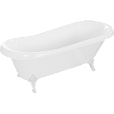 Біла ванна на ніжках Mexen Retro 170 см