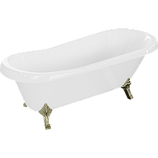 Біла ванна на золотих ніжках Mexen Retro 170 см
