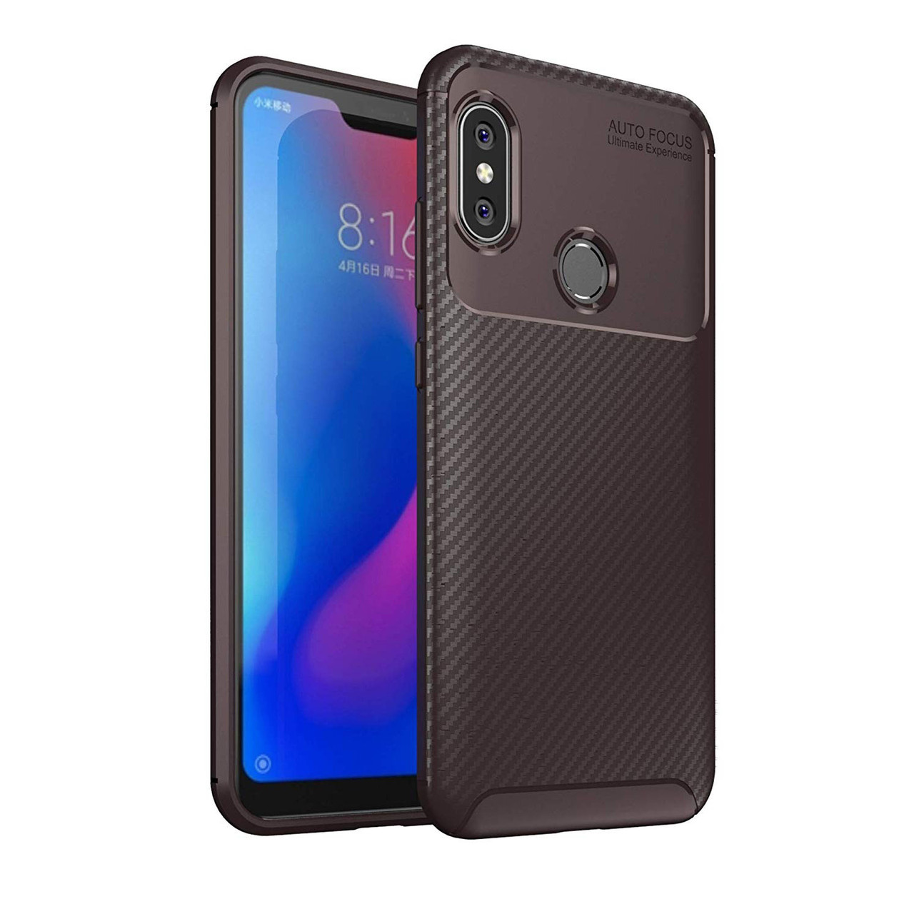 Чохол Carbon Case Xiaomi Mi A2 Lite Коричневий