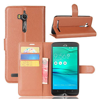 Чохол-книжка Litchie Wallet для Asus Zenfone Go ZB552KL Коричневий