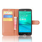 Чохол-книжка Litchie Wallet для Asus Zenfone Go ZB552KL Коричневий, фото 2