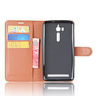 Чохол-книжка Litchie Wallet для Asus Zenfone Go ZB552KL Коричневий, фото 3