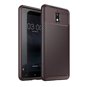 Чохол Carbon Case Nokia 3.1 Коричневий