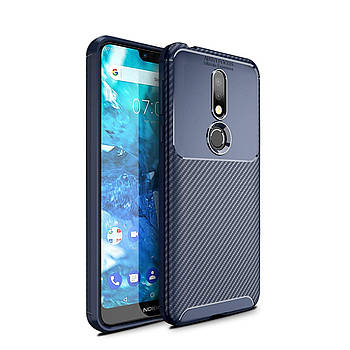 Чохол Carbon Case Nokia 7.1 Синій