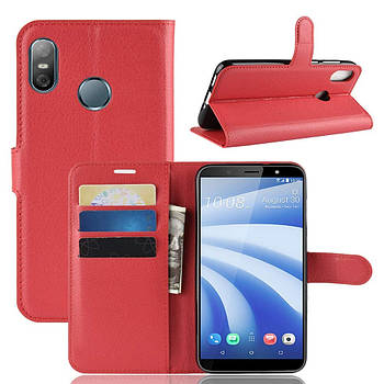 Чохол-книжка Litchie Wallet для HTC U12 Life Червоний