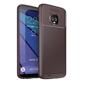 Чохол Carbon Case Motorola G6 Коричневий