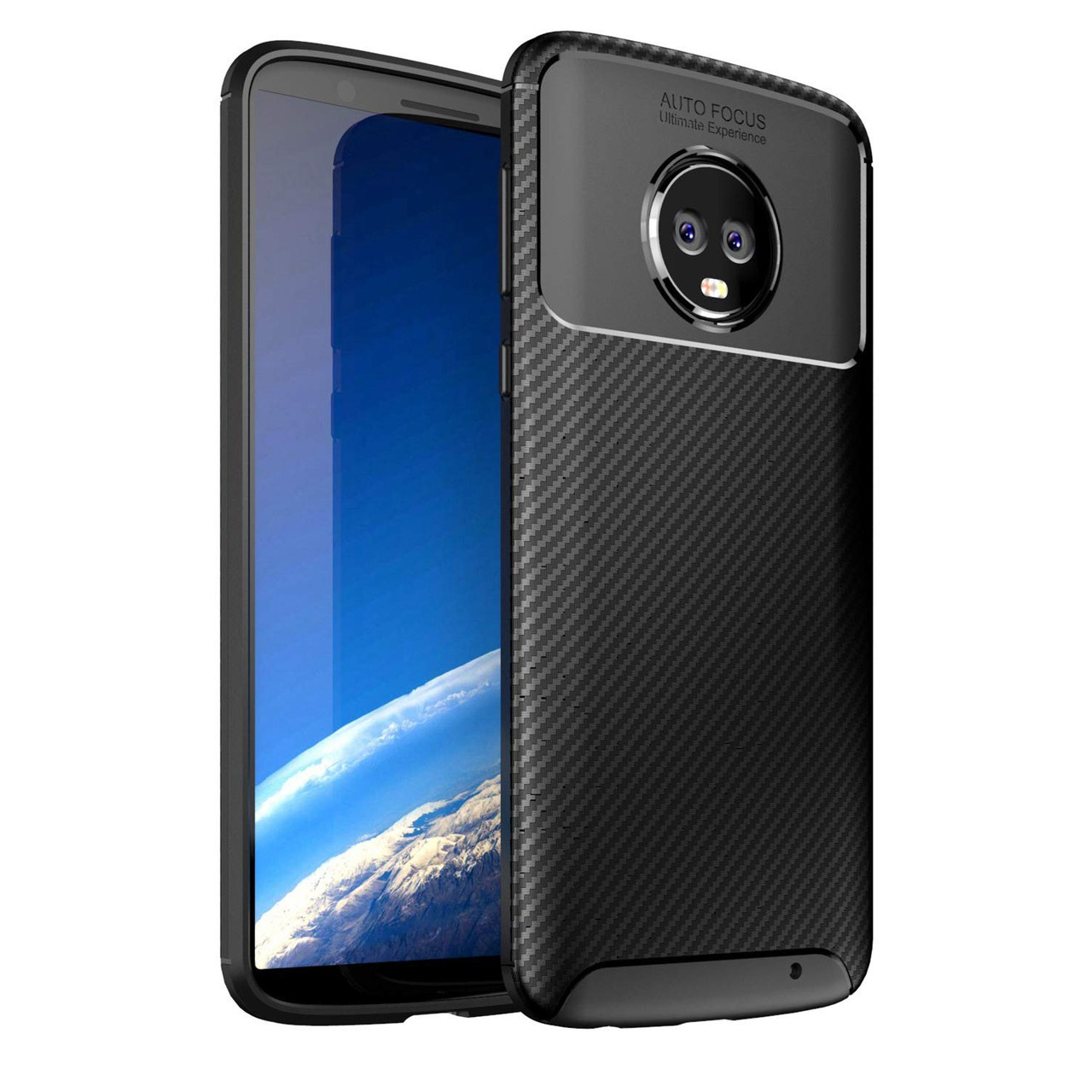 Чохол Carbon Case Motorola G6 Plus Чорний