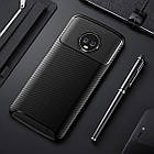 Чохол Carbon Case Motorola G6 Plus Чорний, фото 4