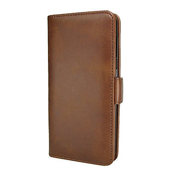 Чохол-книжка Leather Wallet для Samsung G970 Galaxy S10e Коричневий