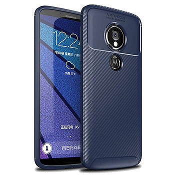 Чехол Carbon Case Motorola G6 Play / E5 Синий