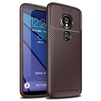 Чохол Carbon Case Motorola G6 Play / E5 Коричневий