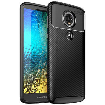 Чохол Carbon Case Motorola E5 Plus Чорний