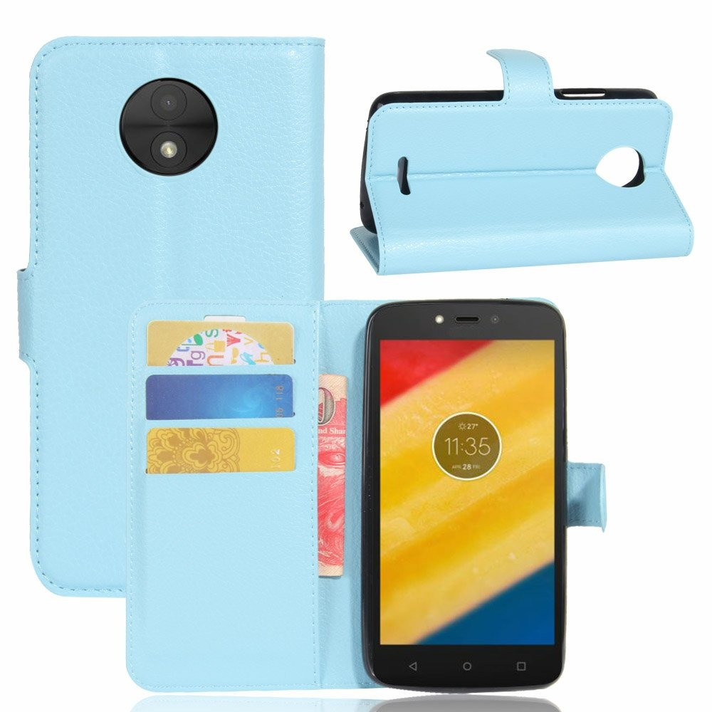 Чохол-книжка Litchie Wallet для Motorola Moto C XT1750 Блакитний