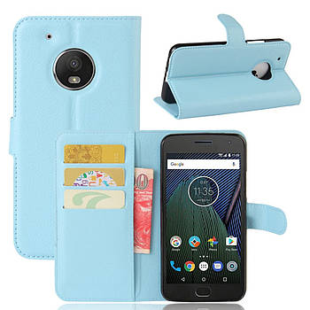 Чохол-книжка Litchie Wallet для Motorola Moto G5 XT1676 Блакитний