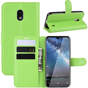 Чохол-книжка Litchie Wallet для Nokia 2.2 Green