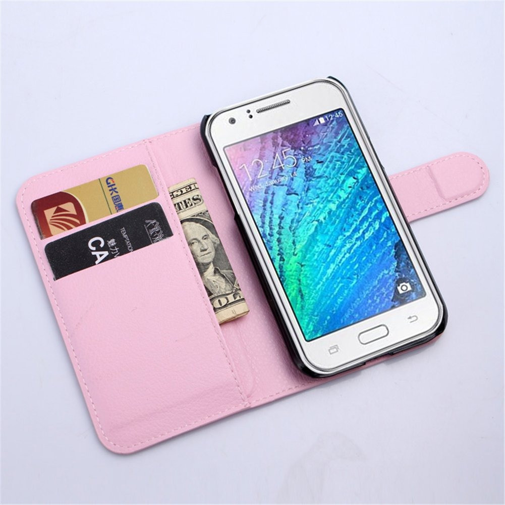 Чохол-книжка Litchie Wallet для Samsung J100 Galaxy J1 Світло-рожевий