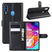 Чехол-книжка Litchie Wallet для Samsung A207 Galaxy A20s Black