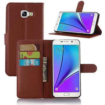 Чохол-книжка Litchie Wallet для Samsung A520 Galaxy A5 2017 Коричневий