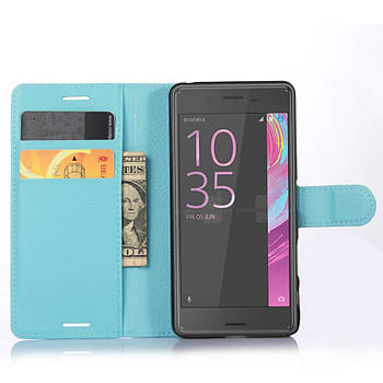 Чохол-книжка Litchie Wallet для Sony Xperia X F5122 Блакитний