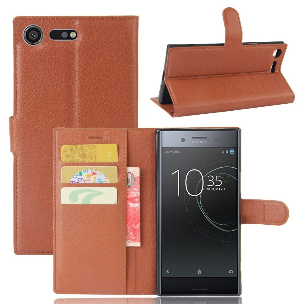 Чохол-книжка Litchie Wallet для Sony Xperia XZ Premium G8142 / G8141 Коричневий