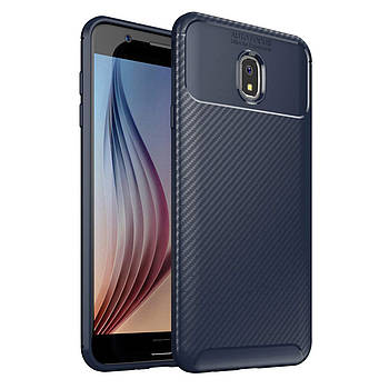 Чехол Carbon Case Samsung Galaxy J7 2018 Синий