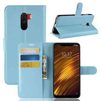 Чохол-книжка Litchie Wallet для Xiaomi Pocophone F1 Блакитний