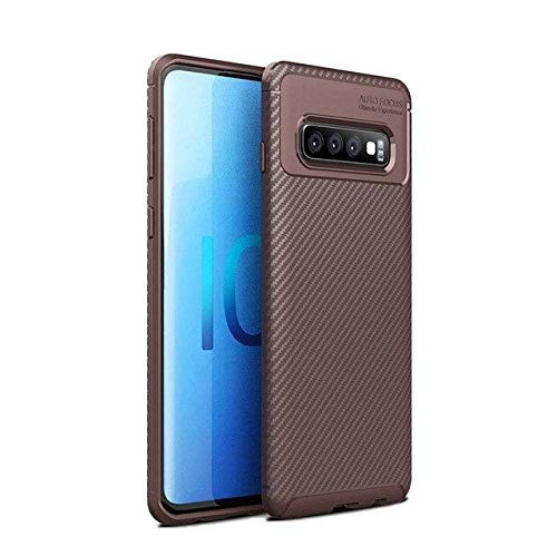 Чохол Carbon Case Samsung G973 Galaxy S10 Коричневий