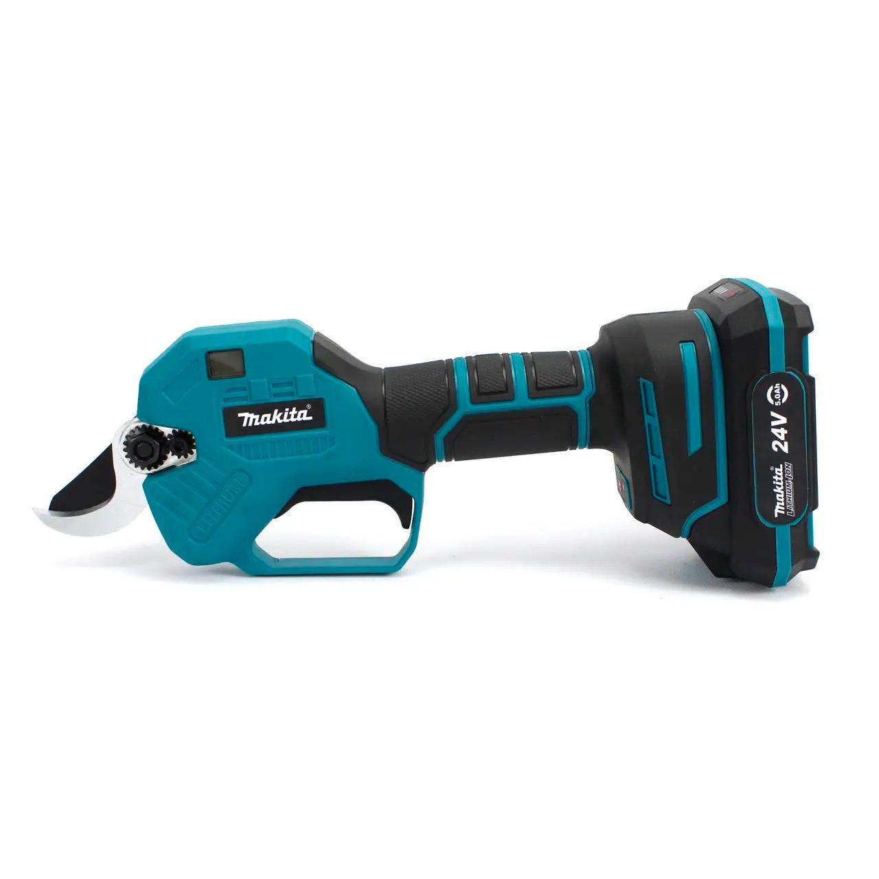 Акумуляторний секатор Makita DUP375 24 V, 5 AH, електросекатор Макіта для саду