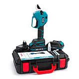 Акумуляторний секатор Makita DUP375 24 V, 5 AH, електросекатор Макіта для саду, фото 9