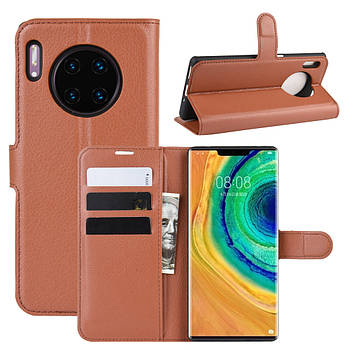 Чохол-книжка Litchie Wallet для Huawei Mate 30 Pro Brown