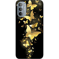 Силіконовий чохол Epik для Motorola Moto G31 з картинкою Золоті метелики
