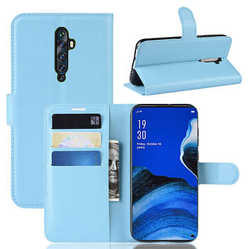 Чохол-книжка Litchie Wallet для Oppo Reno 2 Blue