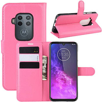 Чохол-книжка Litchie Wallet для Motorola One Zoom Rose