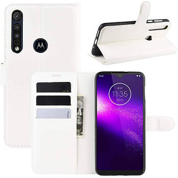 Чохол-книжка Litchie Wallet для Motorola One Macro / Moto G8 Play White