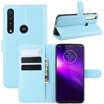 Чохол-книжка Litchie Wallet для Motorola One Macro / Moto G8 Play Blue