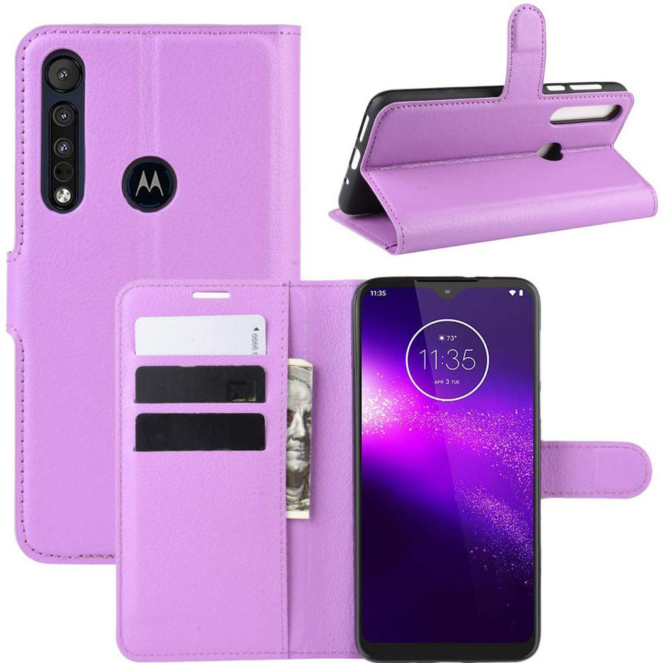 Чохол-книжка Litchie Wallet для Motorola One Macro / Moto G8 Play Violet