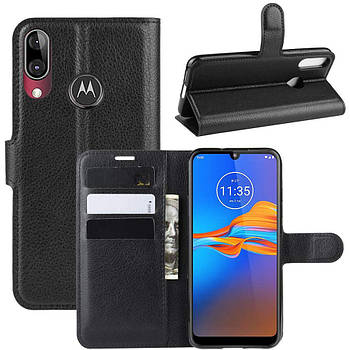 Чохол-книжка Litchie Wallet для Motorola Moto E6 Plus Black