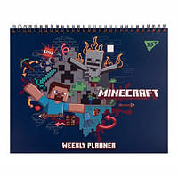 Планинг YES настольный Minecraft, 25х20см, на гребне, 52 листа