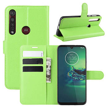 Чехол-книжка Litchie Wallet для Motorola Moto G8 Plus Green