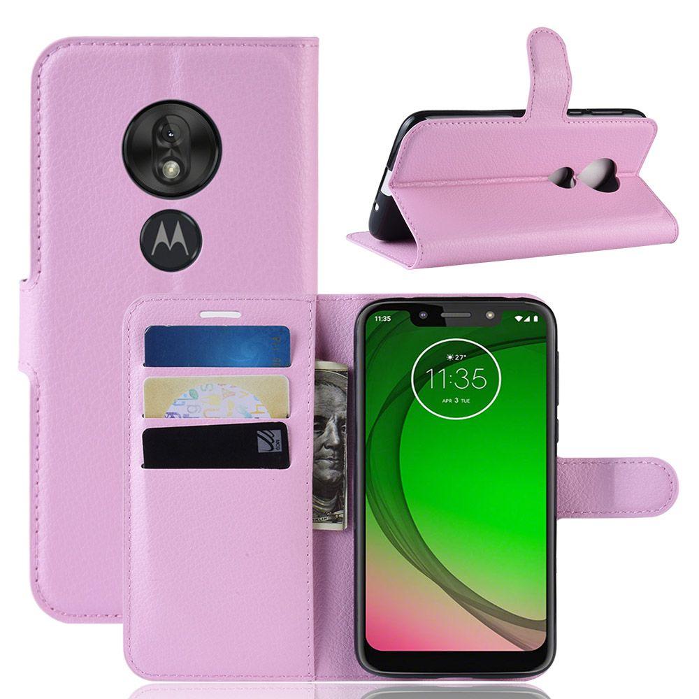 Чохол-книжка Litchie Wallet для Motorola Moto G7 Power Pink