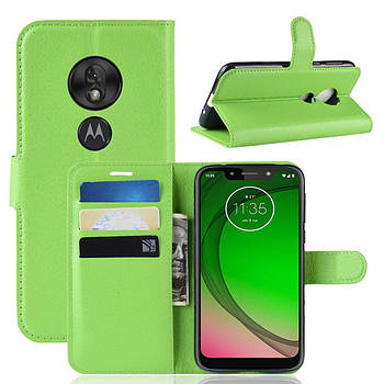 Чохол-книжка Litchie Wallet для Motorola Moto G7 Play Green