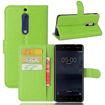 Чохол-книжка Litchie Wallet для Nokia 5 Green