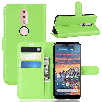 Чехол-книжка Litchie Wallet для Nokia 4.2 Green